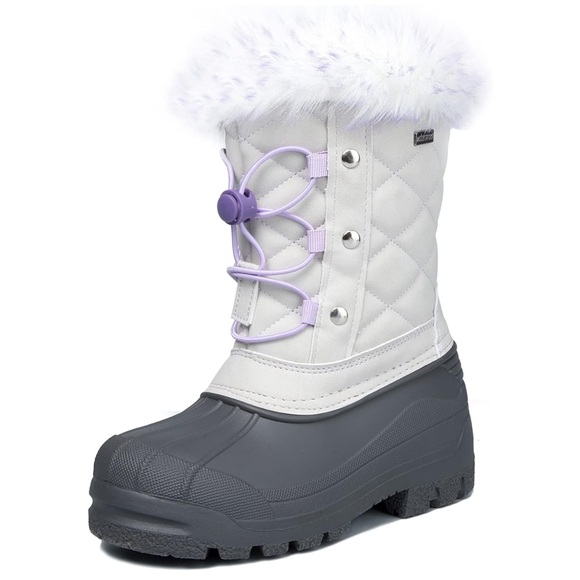 K KomForme Girls Snow Boots Warm Anti-Slip Waterproof Winter Boot - Picture 1 of 11